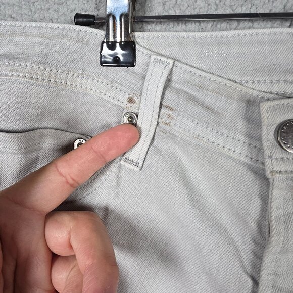 AG Adriano Goldschmeid Jeans Mens Size 31x34 Silver Slim Straight Stretch Denim - Picture 8 of 13